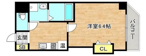 大阪府大阪市都島区都島中通3丁目【マンション】の間取り