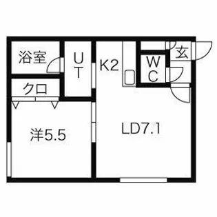 ラ・ガーレ麻生【4階】の間取り