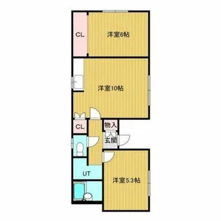 コーポローアン【3階】の間取り