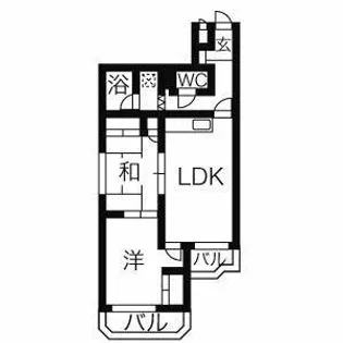 メゾンエポックSK【401号室】の間取り