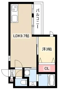 Warren morimakitown Ⅱ【102号室】の間取り