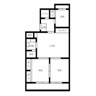 ミリアン宮前【303号室】の間取り