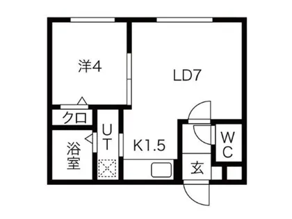 フェーラシュヴァル南円山【4階】の間取り