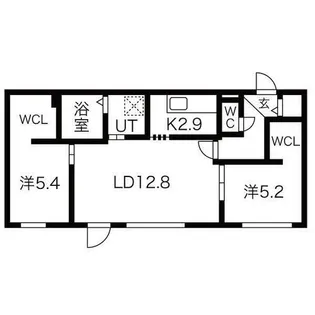 ブルーイング大通東【4階】の間取り