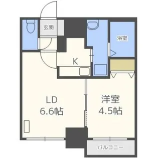 レジディア北二条イースト3【5階】の間取り