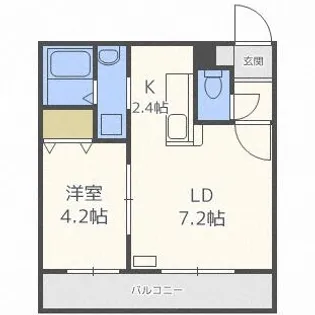 プランドール宮の沢【2階】の間取り