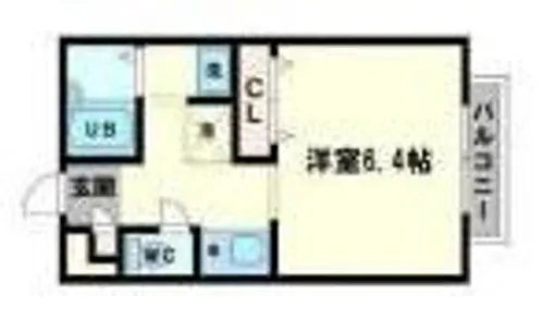 ハイム多摩Ⅱ【101号室】の間取り