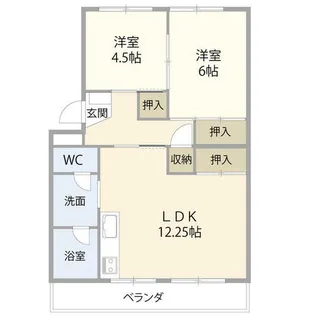 マンションニュー木曽川D棟(0005934)【2階】の間取り