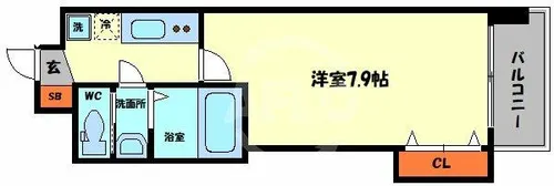 LUXE今里【4階】の間取り