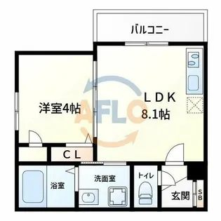 F asecia Velos(エフアセシアヴェロス)【3階】の間取り