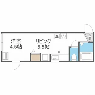 北海道札幌市北区南あいの里5丁目【アパート】の間取り