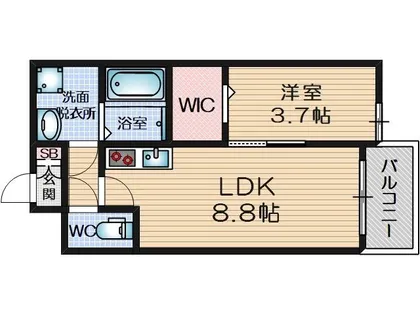 大阪府摂津市正雀3丁目【アパート】の間取り