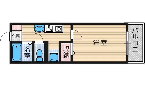 大阪府茨木市下穂積2丁目【マンション】の間取り