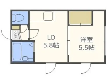 メゾンアベニュー【1階】の間取り