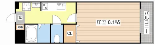 プリンスヒルズ【202号室】の間取り