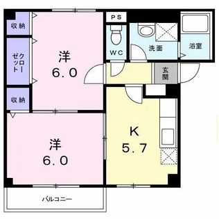 ツール 宮地【2階】の間取り