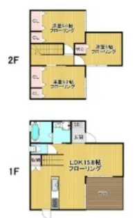 福岡県大野城市山田2丁目【一戸建】の間取り