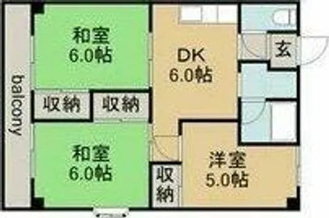 メゾンソレイユ【3階】の間取り