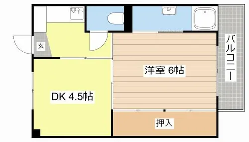 ビレッジハウス加田1号棟【1階】の間取り