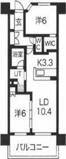 ローレルスクエア建都ザ・テラス【1階】の間取り