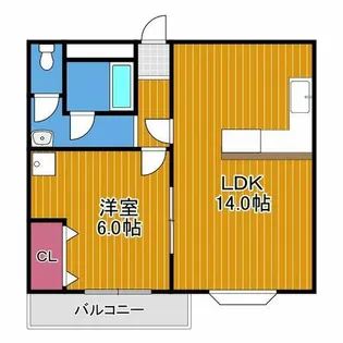 ダイバーシティ藤井寺【2階】の間取り
