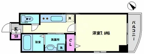 SOFIA WEST【5階】の間取り