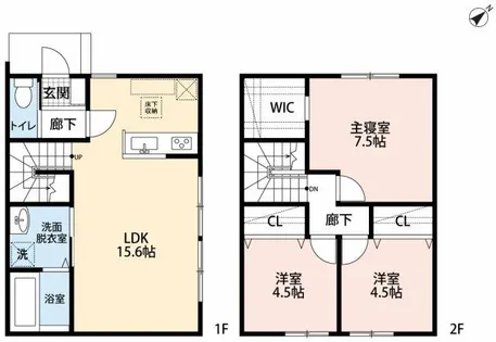 愛知県岡崎市大和町字沓市場【一戸建】の間取り