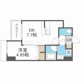 プレジオ難波ASIAN【11階】の間取り