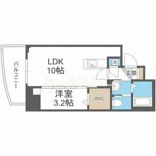 セレニテ堺筋本町プリエ【1501号室】の間取り