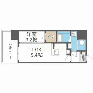 セレニテ堺筋本町プリエ【15階】の間取り