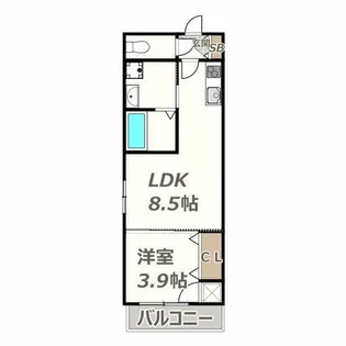 e-house【201号室】の間取り