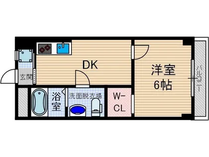 山崎第6マンション【2階】の間取り