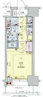 プレサンス大手前ピリオド【4階】の間取り