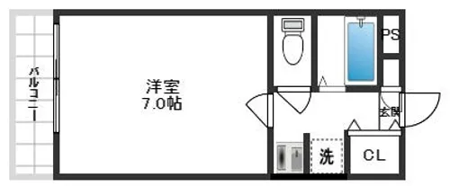 コアシティ如是【315号室】の間取り