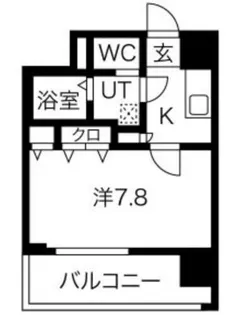 ミラージュパレス難波東レジデンス【7階】の間取り