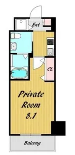 City Lux Namba【8階】の間取り