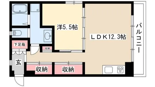 Cubell本山【203号室】の間取り