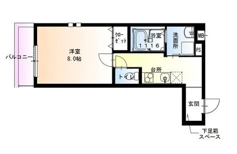 大阪府堺市西区上野芝町4丁【アパート】の間取り