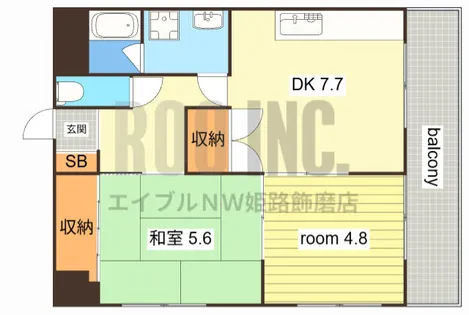 マジェスティーコート東雲【502号室】の間取り