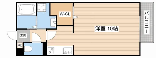 ヴィラタッツミー【1階】の間取り
