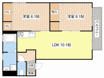 マピエス【A202号室】の間取り