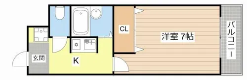 フォルサⅡ号館【3階】の間取り