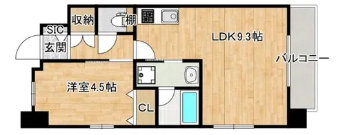 レオングラン新大阪レジデンス【3階】の間取り