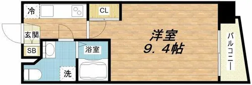 SERENiTE天六西【6階】の間取り