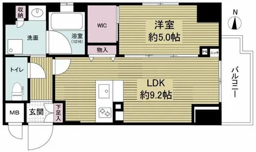 ジ アドレス梅田【4階】の間取り