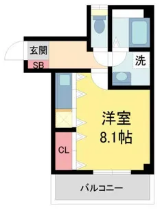 SYクロスロード【203号室】の間取り