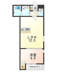 ハウスモメゾン大浜A棟【1階】の間取り