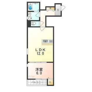 ハウスモメゾン大浜A棟【1階】の間取り