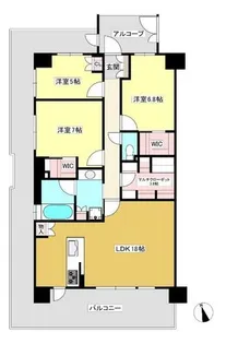 アルバックス蒲郡レジデンス【2階】の間取り