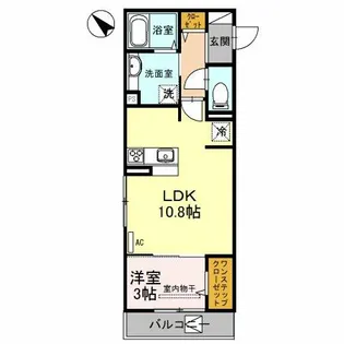 メゾンジュネス【3階】の間取り